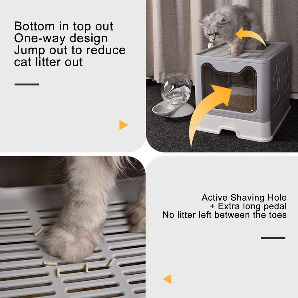 Fully Enclosed Deodorant Cat Litter Tray