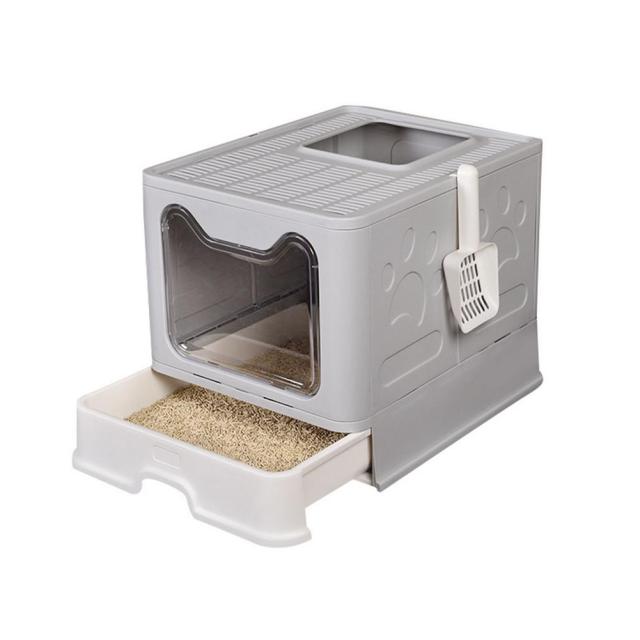 Fully Enclosed Deodorant Cat Litter Tray