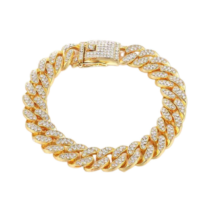 Luxury Diamond Gold Dog Collar