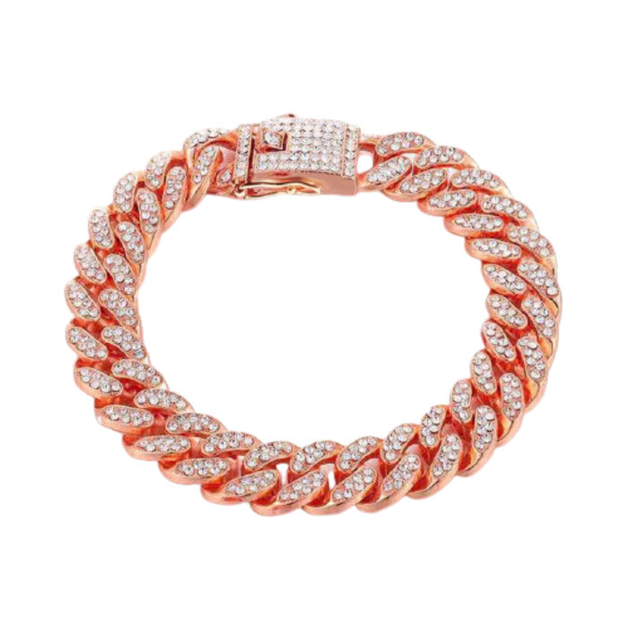 Luxury Diamond Gold Dog Collar