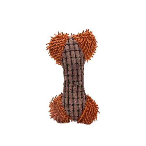 Soft Plush Dog Squeaky Bone Toy