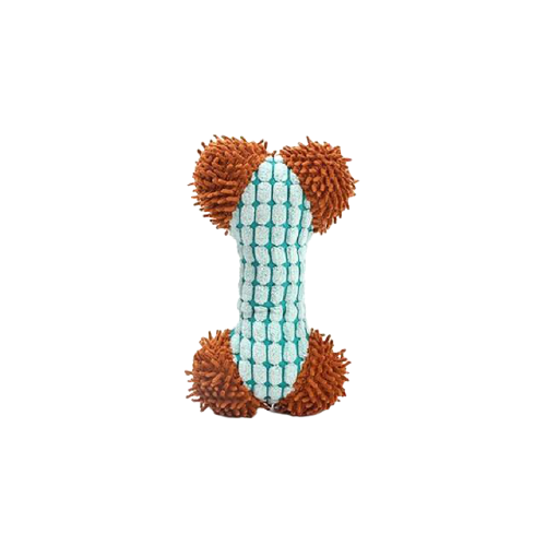 Soft Plush Dog Squeaky Bone Toy