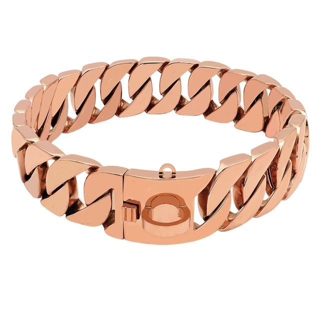 Stainless Steel Dog Gold Necklace