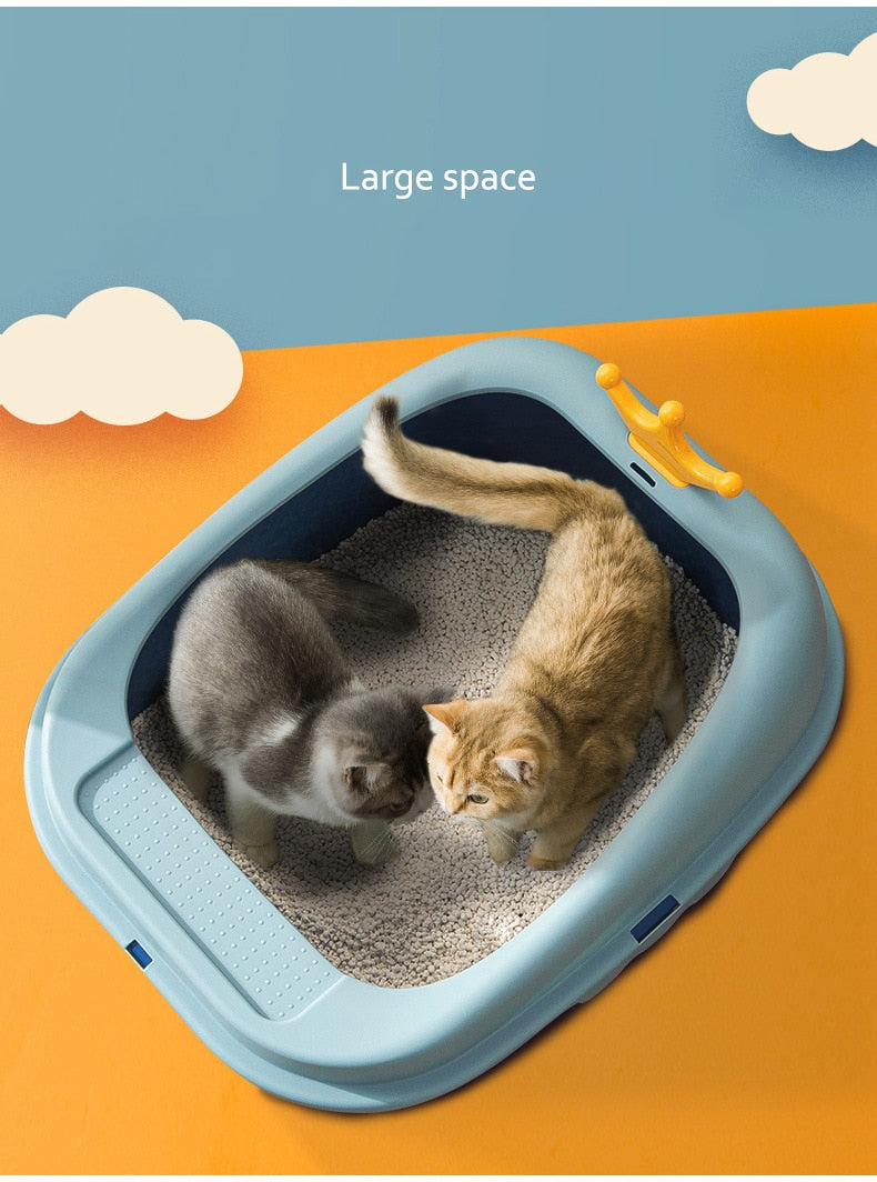 Semi Enclosed Nice Design Cat Litter Box