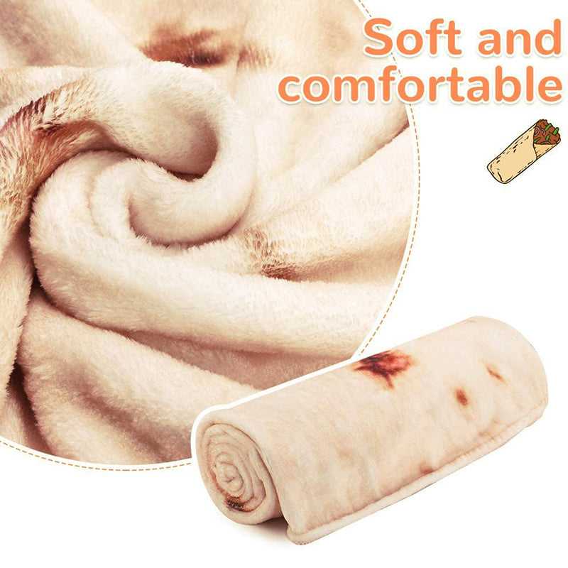 Burritos Flannel Dog Soft Blanket