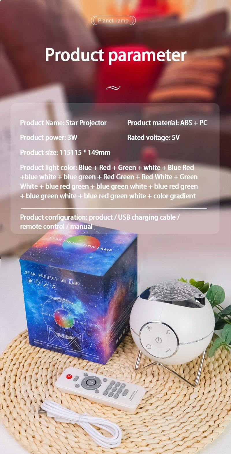 Colorful Starry Sky Galaxy Projector - Bark ‘n’ Paws