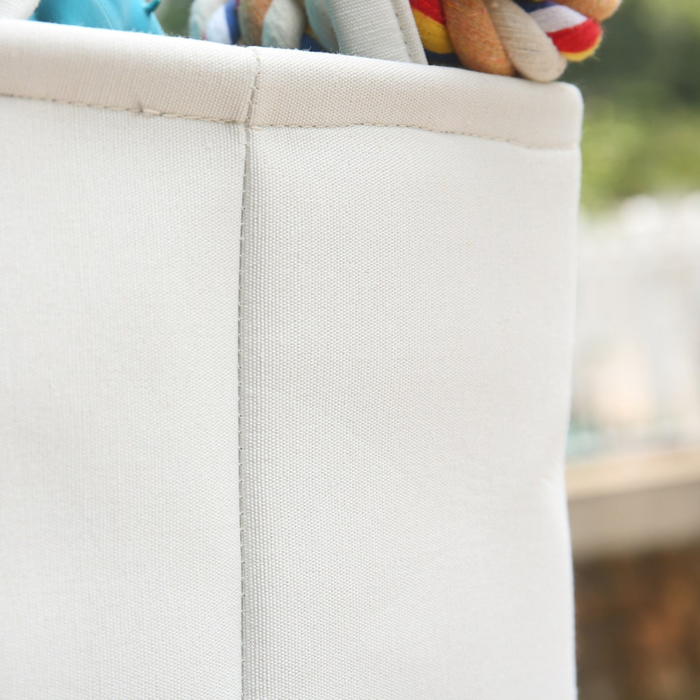 Foldable Pet Toys Storage Basket