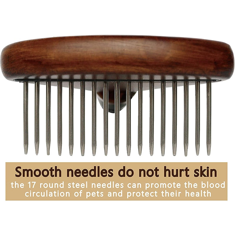 Professional Dog Grooming Wood Brush
