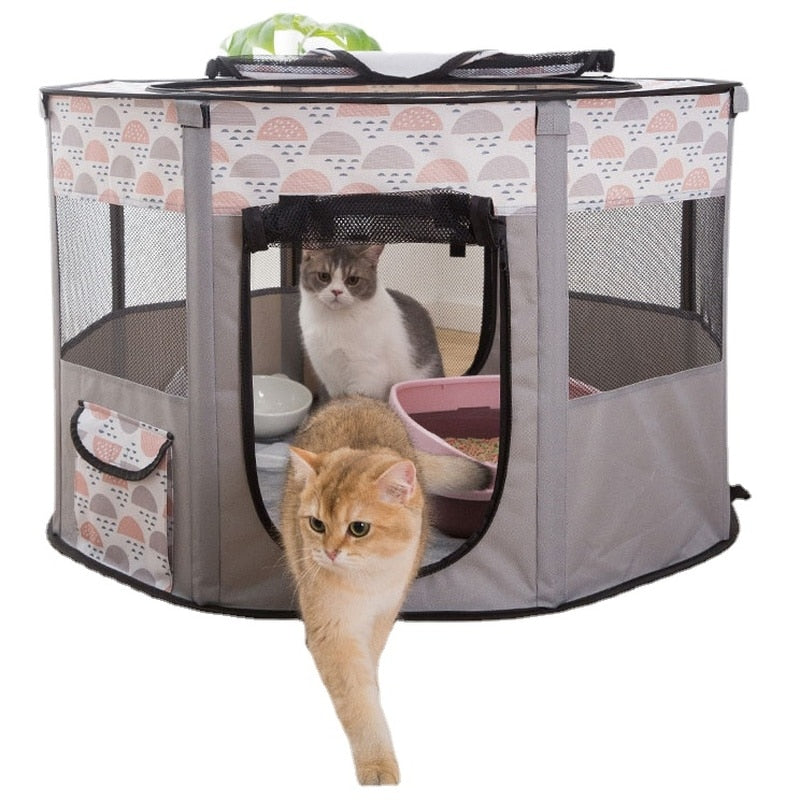 Foldable Breathable Pet Playpen
