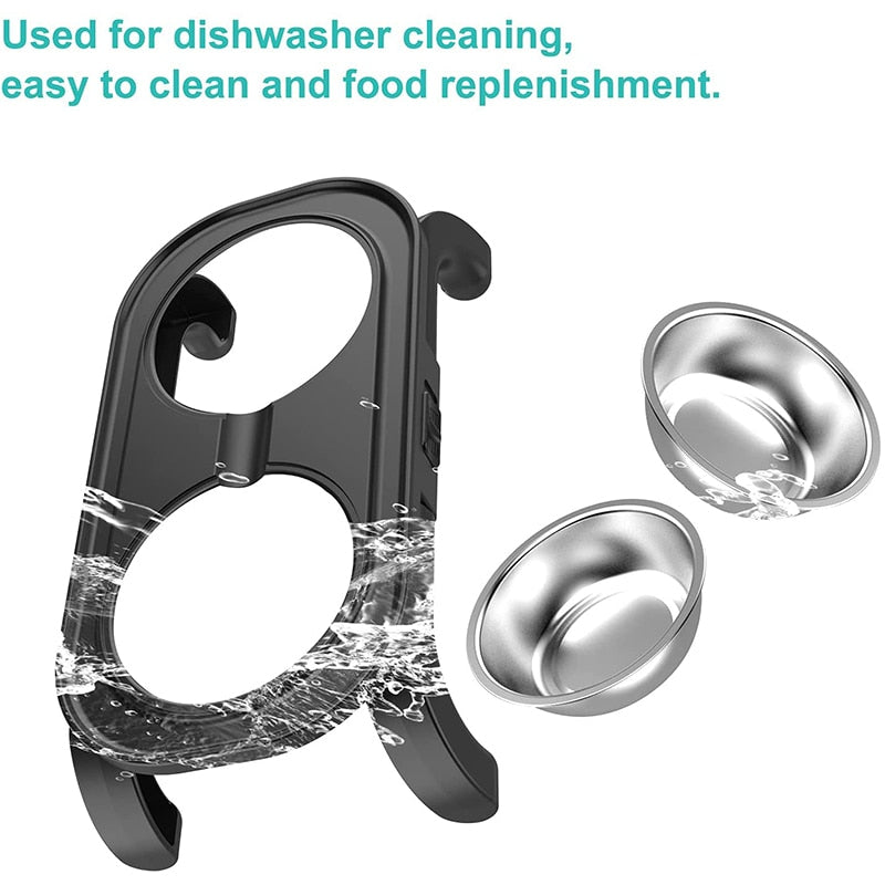 Elevated Dog Bowls With Adjustable Stand