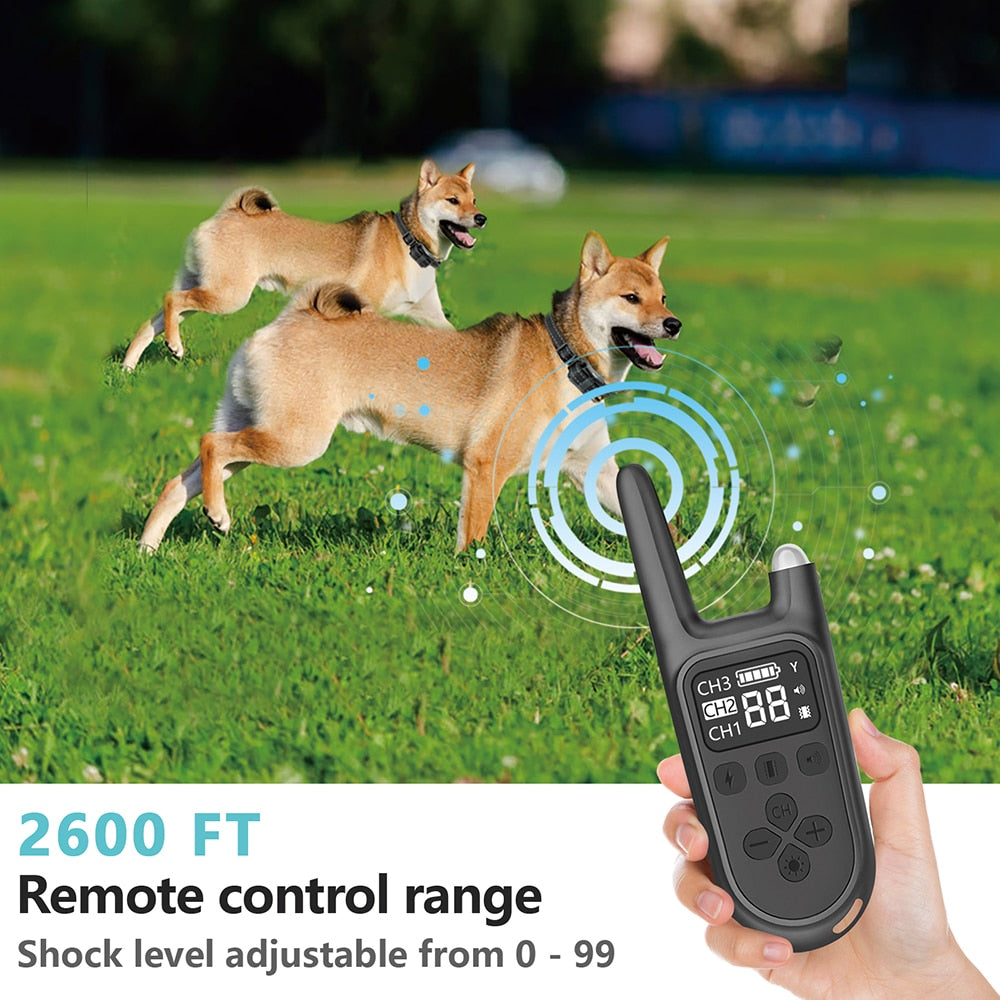 2600 Feet Anti Bark Electric Dog Training Collar