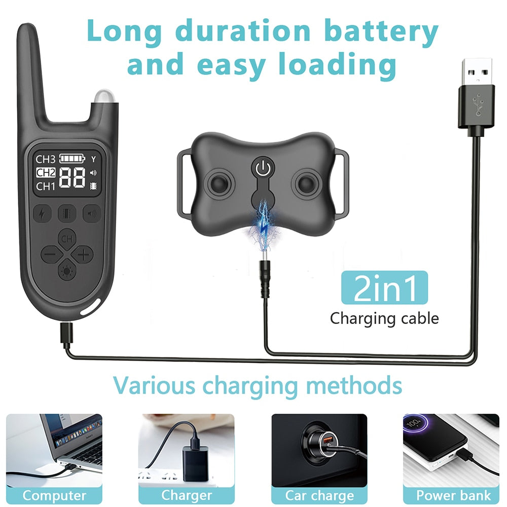 2600 Feet Anti Bark Electric Dog Training Collar