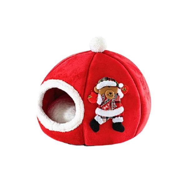 White Christmas Cozy Pet Bed - Bark ‘n’ Paws