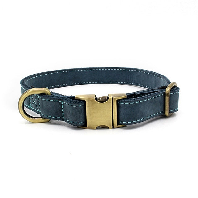 Genuine Leather Martingale Dog Collar