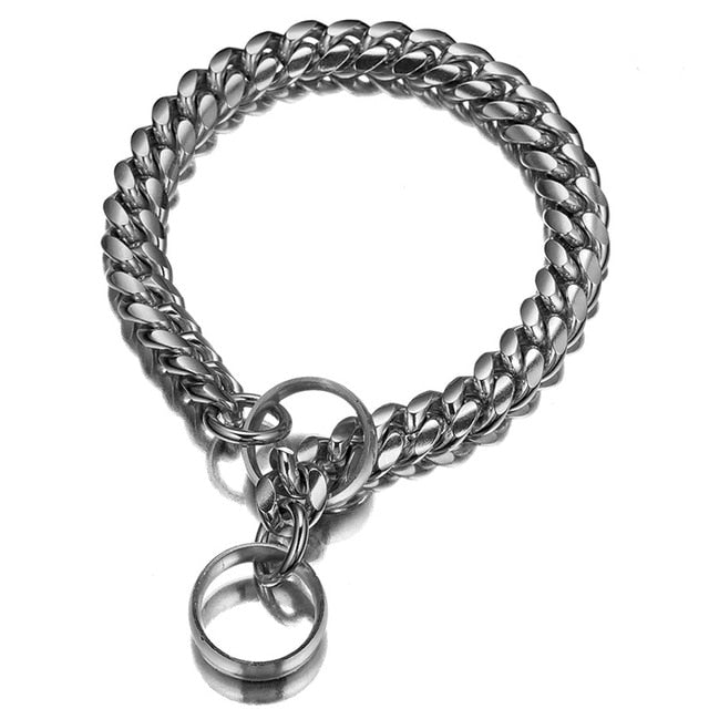 Stainless Steel 18K Gold Metal Dog Collar