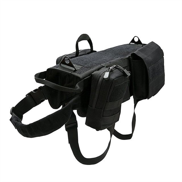Tactical MOLLE Dog Harness Vest