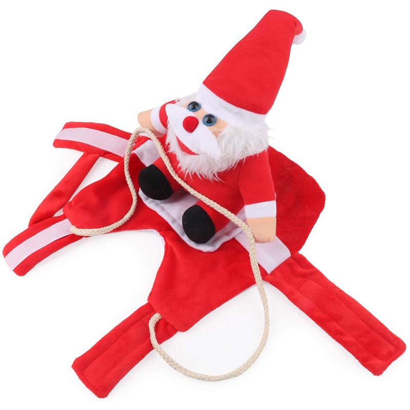 Santa Claus Riding Christmas Dog Costume