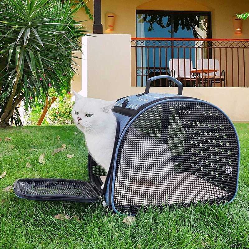Ventilated Mesh Windows Pet Carrier