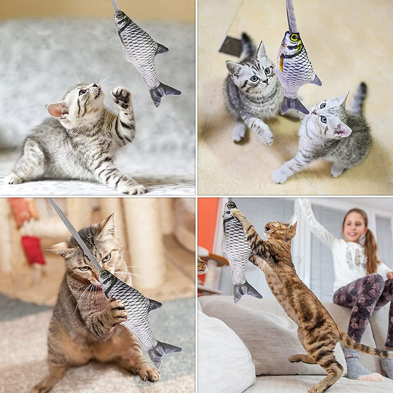 Interactive Floppy Fish Cat Toys