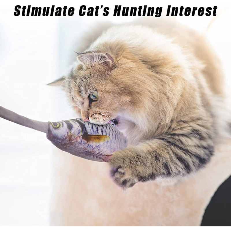 Interactive Floppy Fish Cat Toys