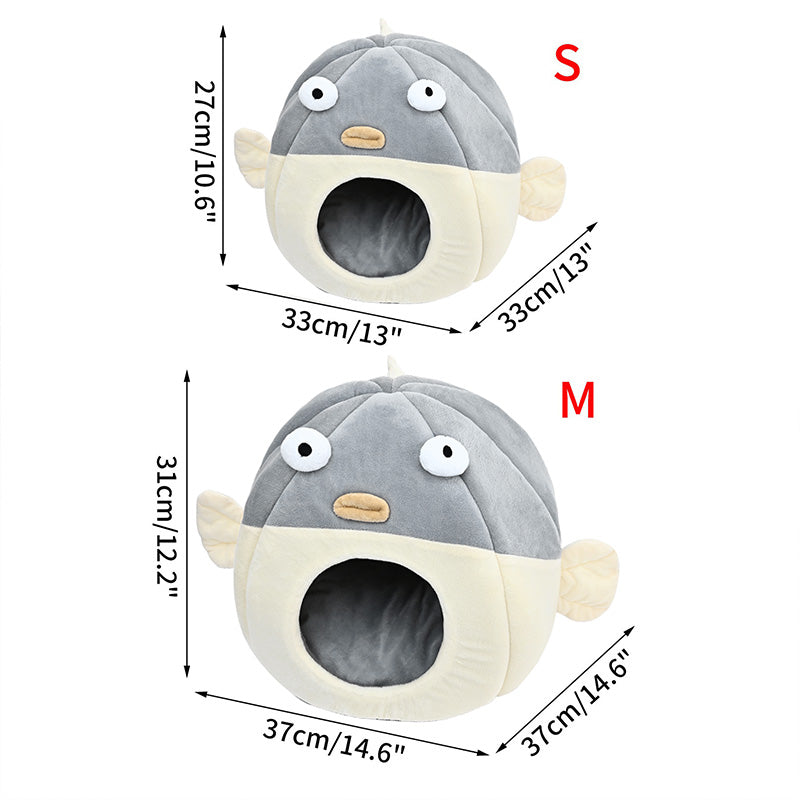 Largemouth Fish Pet Soft Bed