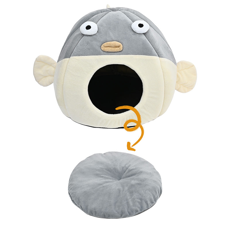 Largemouth Fish Pet Soft Bed