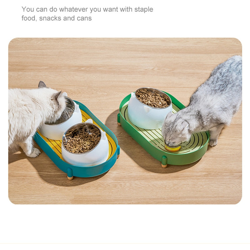 Pet Stainless Steel Double Bowl