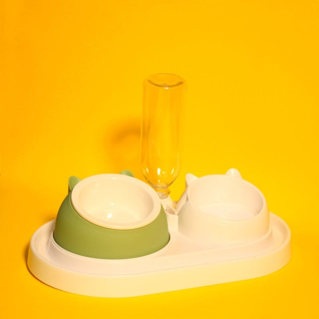 Pet Stainless Steel Double Bowl