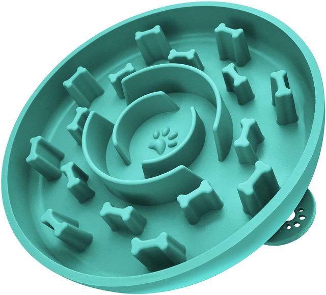 Anti Choke Dog Travel Slow Feeder Bowl