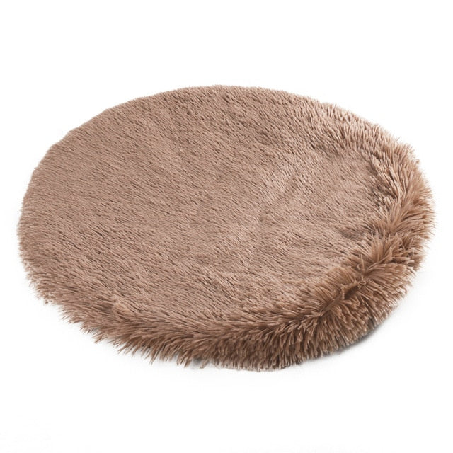 Super Soft Round Plush Dog Mat