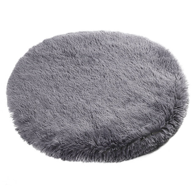 Super Soft Round Plush Dog Mat