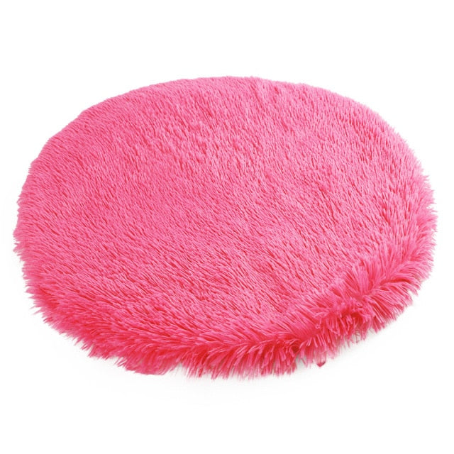 Super Soft Round Plush Dog Mat