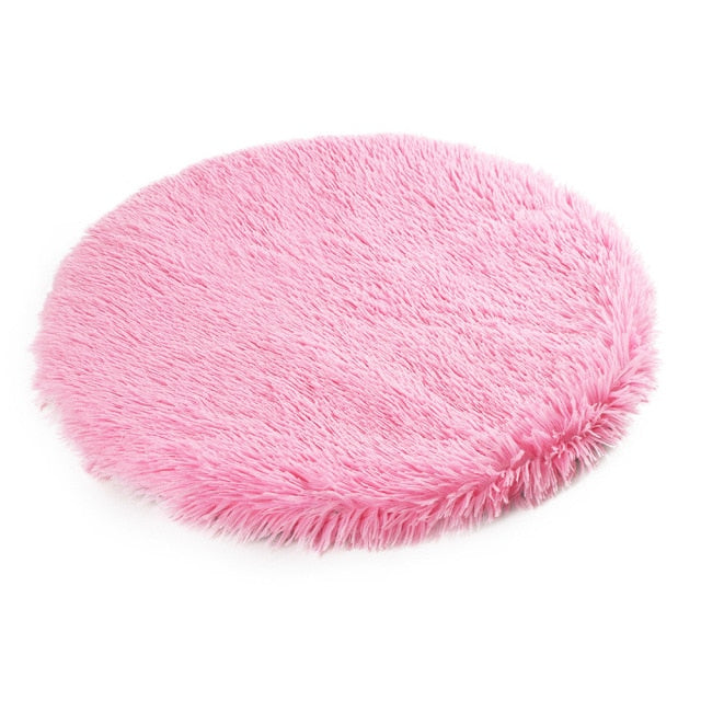 Super Soft Round Plush Dog Mat