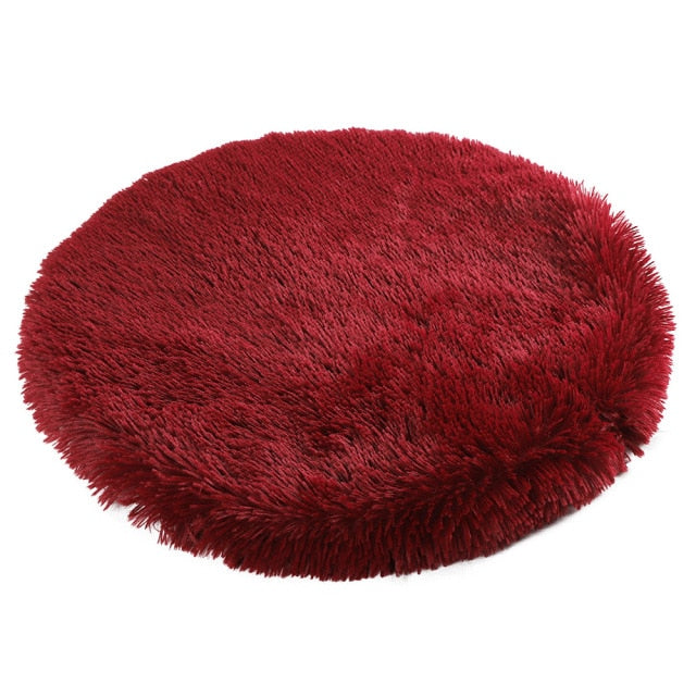 Super Soft Round Plush Dog Mat