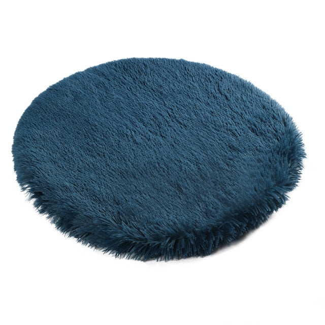 Super Soft Round Plush Dog Mat
