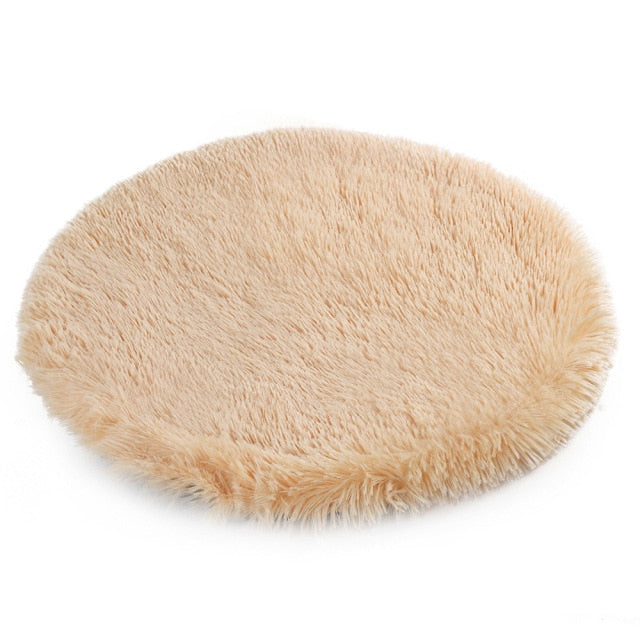 Super Soft Round Plush Dog Mat