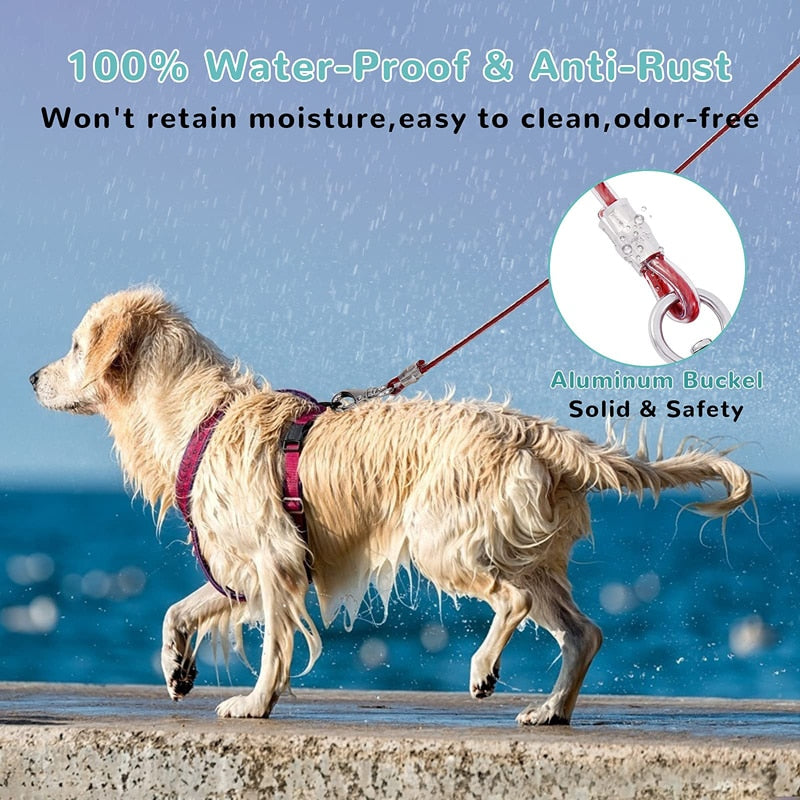Strong Chew Proof Steel Cable Dog Leash