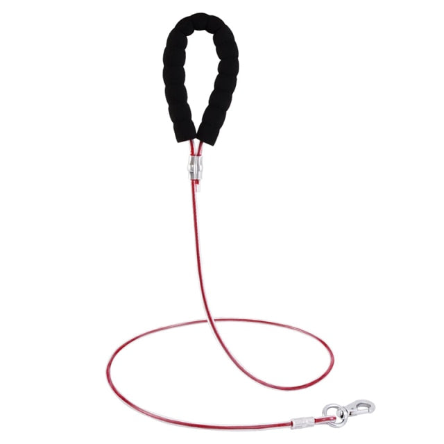 Strong Chew Proof Steel Cable Dog Leash