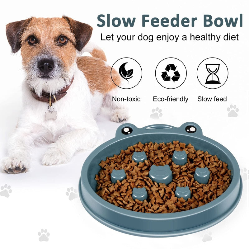 Anti Gulping Dog Slow Feeder Bowl