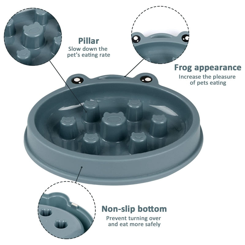 Anti Gulping Dog Slow Feeder Bowl