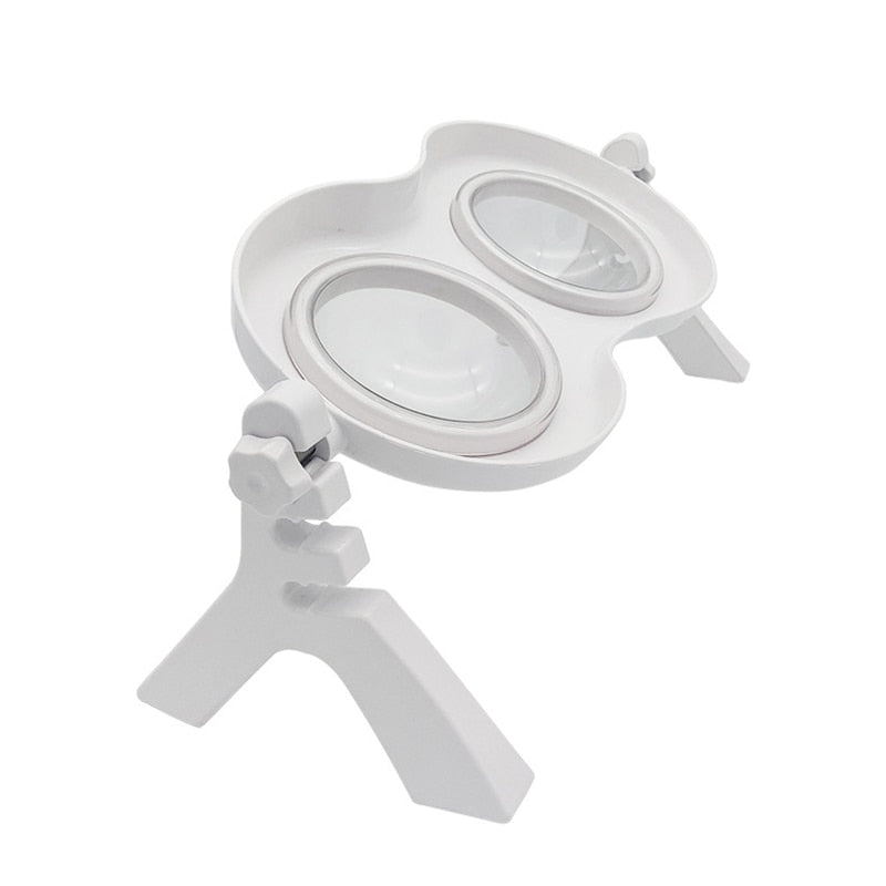 Adjustable Elevated Tilted Dog Bowls