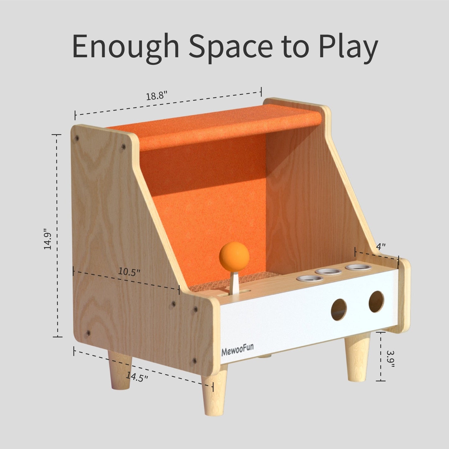 Wooden Game Machine Style Cat House