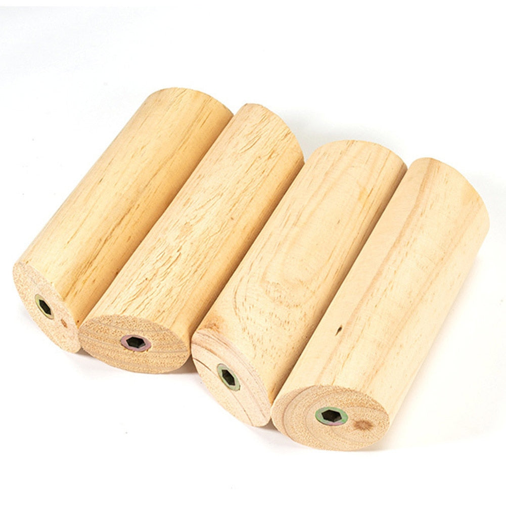 Winter Cat Wooden Cylinder House