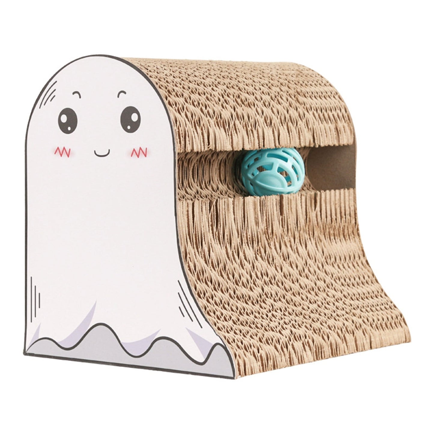Interactive Corrugated Paper Cat Scratcher