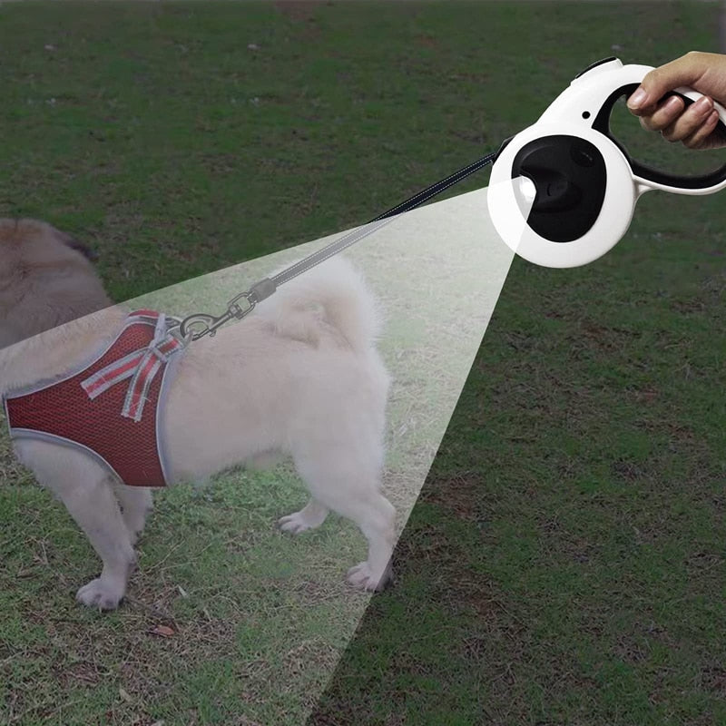 Retractable LED Flashlight 5M Dog Leash