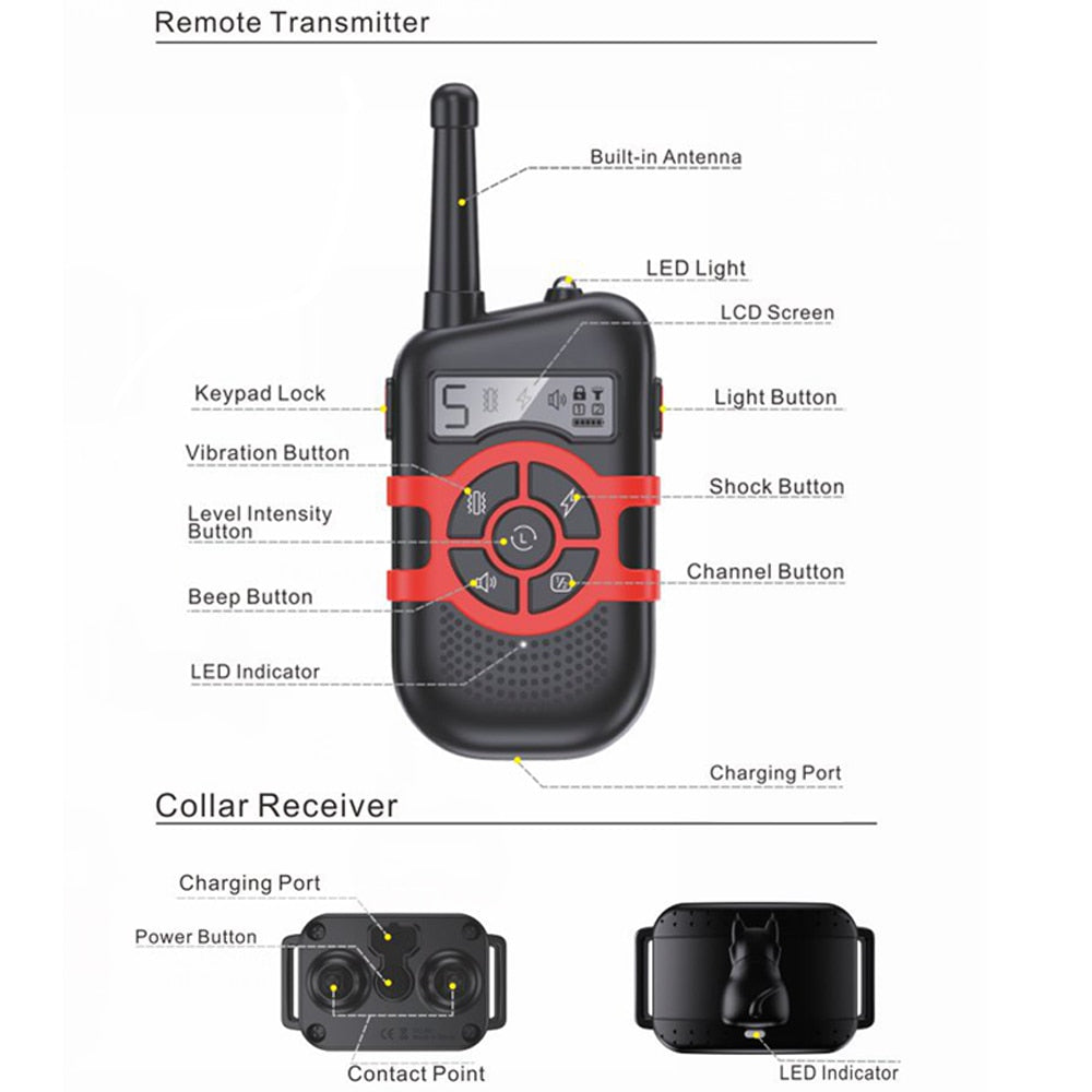 Upgraded 3 Modes 300m Dog Training Collar