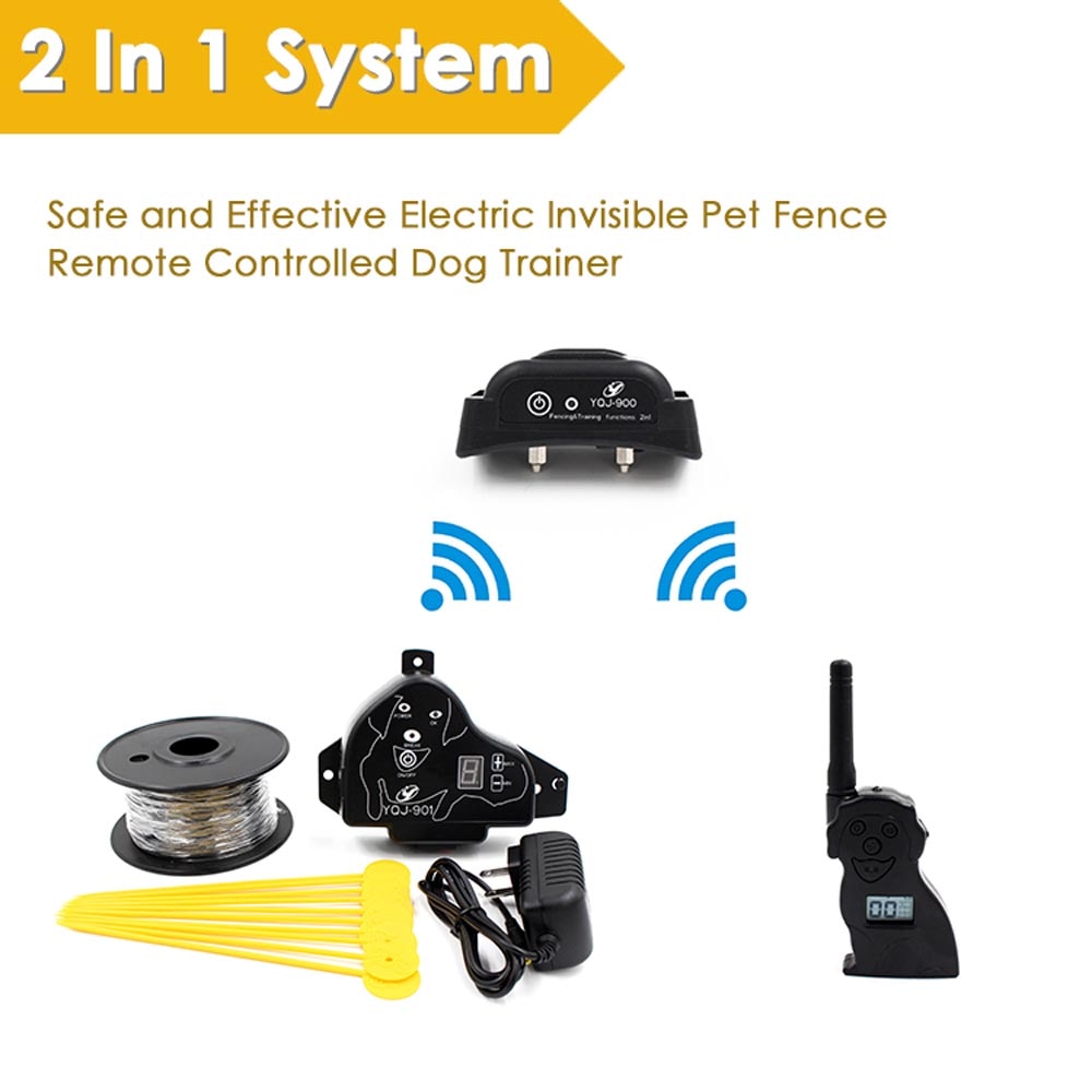 Waterproof Fence Containment Dog Training Collar