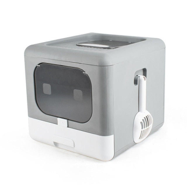 Fully Enclosed Odor Proof Cat Litter Box