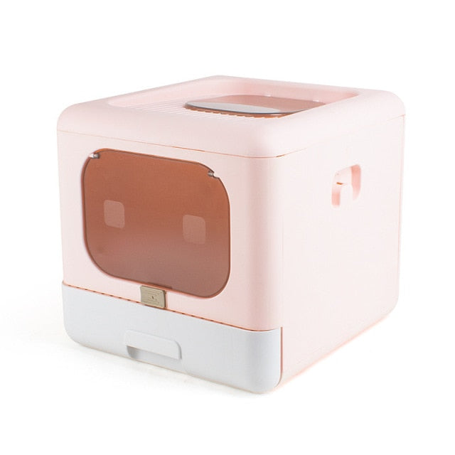 Fully Enclosed Odor Proof Cat Litter Box