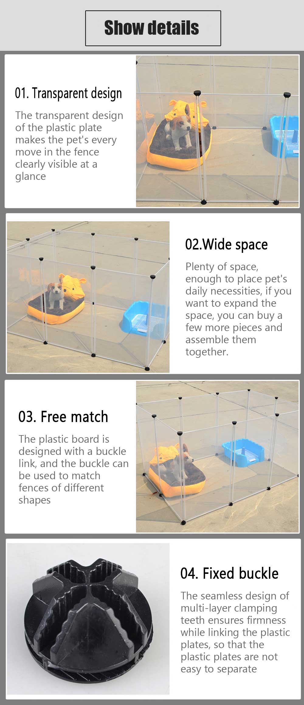 Foldable Multi Functional Dog Playpen